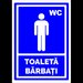 Indicator albastru  pentru wc toaleta barbati